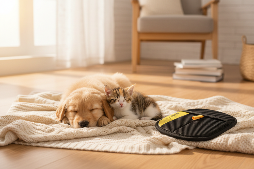 Are Grooming Gloves Safe for Puppies and Kittens?